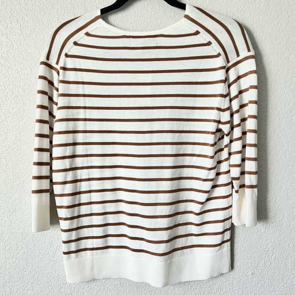 NWT Striped 3/4 Sleeve Lightweight Sweater - Picture 5 of 7